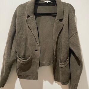 KOTN Olive Cardigan Sweater